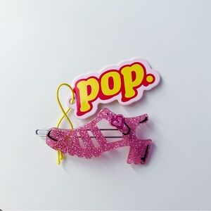 POP Jelly Pink Y2K Sandal Hair Clip 💗
